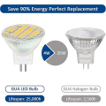 Miniatyrbillede 3 af 4: Mr11 Gu4 12v Led 4w Varm Hvid 3000k, 350lm, 120 35mm Mr11 35w Halogen Equivalent, Ac Dc 24v 12v Gu4 Indbygget Led Spot, 4stk Db