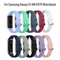 Miniatyrbillede 4 af 4: Silicone Rem til Samsung Galaxy Fit Sm-r370 Smart Armbånd  Sm-r370 Udskiftning Smart [DB] black
