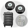 Miniatyrbild 3 av 4: Resväska Hjul, Kraftiga Bagage Resväska Reparationshjul 50mm Gummi Tyst [Db]