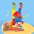 Miniatyrbilde 3 av 5: Omvendt Crazy Circus Morsom Klovn Elektrisk Dukke Håndstående Lyd Lys Plast Pedagogiske Leker For Barn Barnegaver Db Red 13cm