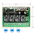 Pikkukuva 4 / 5: 12V 4CH kanavainen 433Mhz langaton kaukosäädin kytkin integroitu piiri 2 lähettimellä DIY Rep [DB]
