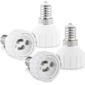 Miniatyrbillede 4 af 5: 4x Sokkeladapter - E14 Til Gu10 Sokkelkonverter - Bajonetfatning Lampeholder Adapter Til Halogen Led Pære db