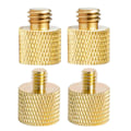Pikkukuva 5 / 5: 1/4 tuuman uros - 1/4\" 3/8\" uros metallikierteinen ruuviadapteri jalustaruuvi Conve [DB] Package 1