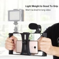 Miniatyrbild 5 av 5: 2 i 1 Live Broadcast Mikrofon Telefon Video Rig DB Blue