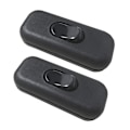Pikkukuva 1 / 5: 2 kpl Bi-pole Inter Toggle -kytkin 6a 250v Toggle -kytkin Himmennin/lamppukytkin, Musta