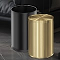 Miniatyrbilde 2 av 4: Rustfritt Stål Søppelbøtte Med 9L Kapasitet - Holdbar Og Rustfri  [dB} 9L Rose Gold