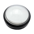 Miniatyrbild 1 av 5: 100mm Stor Rund Tryckknapp LED-belyst med Mikrobrytare för DIY Arkad [DB] White