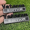 Pikkukuva 1 / 3: 2-pakkauksen Veteraani-versio Auton Tarra Embleemi 3D Kirjaimet Merkki Ulkoinen Auton Kuorma-auton Tarrat, Hauskat Kirjaimet Tarrat Sopivat Ajoneuvoon, Oven Koriste [Db]