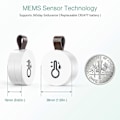 Miniatyrbillede 4 af 5: Bluetooth termometer hygrometer, trådløs termohygrometer mini, med smart sensor app, datalogger og eksport af data til soveværelset [DB] 2 pcs