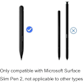 Miniatyrbild 3 av 5: Ersättningsspets/nib för Microsoft Surface Slim Pen 2 - 1 st, svart - Slim Pen 2 ersättningsspets/nib