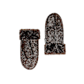 Miniatyrbillede 2 af 4: Ægte Dameskindhandsker med Omslagsmanchet {Db} Chocolate