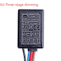 Miniatyrbild 1 av 5: LD-600S Inbyggd 3-vägs Fingertrycksdimmer ON/OFF-brytare US EU SHYTMV [DB] EU 220V