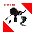 Miniatyrbilde 2 av 5: TF-100 Display Dashboard 5Pin+3PIN Tenningslås Nøkkel Scooter Skateboard Speedometer for Elektrisk Sc [DB]