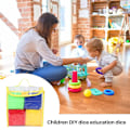 Miniatyrbild 2 av 5: DIY pedagogiska spelkuber, fickkuber, fotoficka skumstaplingsblock - set med 4 Db five colors