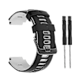 Miniatyrbillede 1 af 5: Rem til Garmin-approach S20/s6 Smart Watch Armbånd Silikone Blød Håndledsrem [DB] Black and white