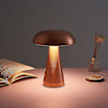 Miniatyrbillede 5 af 5: Mushroom LED Bar Bordlampe - Luksus Hotel Cafe Udendørs Bord - Sengebord USB Opladning Nattelys DB Rose gold