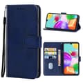 Samsung Galaxy A41 EU-versiolle nahkainen puhelinkotelo [DB] Blue