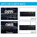 Miniatyrbild 3 av 5: 1 par för Logitech G915 G913 G813 G815 Mekaniska tangentbordsdelar Fäste Ben, Kuo Lu db