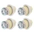 Miniatyrbillede 2 af 2: 4 stk. Halogenpære Sockel Fatning Praktisk G9 Keramisk Lampe Sockelholder [DB]