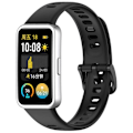 Miniatyrbilde 4 av 5: KALEBOL Silikonreim til Huawei Band 9 Band 8, Erstatningsreim Pustende Sportsreim - Grå [db] Multicolor Black