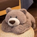 Miniatyrbild 3 av 5: Viktad ångest dinosaurie plysch leksak kastkudde/söt dinosaurie gosedjur docka för pojkar flickor-utmärkt [DB] Brown Bear 50cm 19.7 inch