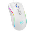Miniatyrbild 5 av 5: Cord Gamings Mus, PC Mus Andning RGB LED Precisions Justera 3200DPI db White
