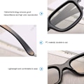 Miniatyrbillede 2 af 5: 4 stk. polariserede passive 3D-briller til 3D-TV, ægte 3D-biografer til 3D-spil og TV [DB] Black