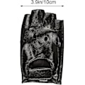 Miniatyrbilde 2 av 5: Herre Fingerløse PU Lær Hansker Kjørehansker Steampunk Gotisk Halv Finger [DB]