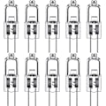 Miniatyrbillede 1 af 3: G4 Halogen Lyspærer 10W 12V Klar Kapsel 2-Pins Pære Halogen Pin Base Varmt Hvid Dæmpbar 10 Pak DB 20 Watts