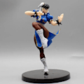 Miniatyrbillede 4 af 5: 18cm Street Fighter Figurer Chun-li Pvc  Action Figurer Chun Li Kampstatue Dekoration Dukkesamling Model Legetøj Gave [DB] 18cm with box
