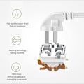 Miniatyrbilde 3 av 5: Strømbryter med 5V2.1A overspenningsvern, 3 stikkontakter og 3 USB-porter [DB]
