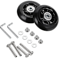 Miniatyrbillede 1 af 5: 2 stk. Kuffert Hjul Udskiftning Hjul Leje Reparation Til Kuffert 70*24Mm, Sortdb