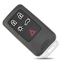 Miniatyrbild 3 av 5: 5/6 Knappar Smart Bilnyckel Skal Fodral Fob För Volvo S60 V60 S80 XC70 XC60 V70 2008-2017 Fjärrkontroll Skydd Tillbehör [DB] 5 Buttons