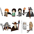 Miniatyrbillede 5 af 5: Nye middelalderlige dværgorktroldhobbitede figurer tilbehør modelbyggeklodser lotr mursten legetøj til børns gaver Db Set 04