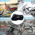 Miniatyrbild 3 av 5: Motorcykelöverdrag Vattentätt Utomhus Alla Säsonger Dammtätt UV-skydd Moto Scooter Regnskydd för HONDA Integra NC 700 NC 750 D [Db] Black L for 180cm