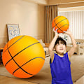 Miniatyrbild 2 av 5: Tyst basketboll av skumgummi för inomhusträning, storlek varierar, nätset Db orange24cm