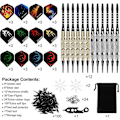 Miniatyrbild 2 av 5: Plastspets Dart, 18g Soft Tip Dart Set För Elektronisk Darttavla, 12 Darts Med 36 Flights Och 100 Tips, 20 Gummiringar