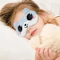 Miniatyrbilde 4 av 5: 6 stk. Søt Katte Silkeøyemaske for Sovende Kvinner, Silke Søvnmasker for Kvinner, Slip Silke Søvnmaske db