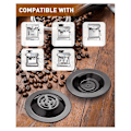 Miniatyrbillede 5 af 5: 2 stk. Espresso Rengøringsdisk, 54mm Silikon Backflush Disk til Espresso Maskiner Tilbehør BES810BSS, BES840XL db Black