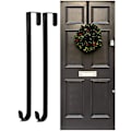 Miniatyrbilde 1 av 4: Kranshengeren Dørkrok For Juledekorasjon, 2 stk Metall Kransholder, Kranskrok For Inngangsdør, Julekranskrok Over {db}