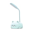 Miniatyrbillede 1 af 4: Skrivebordslampe til børn, øjenvenlig læselampe, justerbar svanehals, USB-genopladelig DB Blue