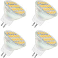 Miniatyrbillede 1 af 4: Mr11 Gu4 12v Led 4w Varm Hvid 3000k, 350lm, 120 35mm Mr11 35w Halogen Equivalent, Ac Dc 24v 12v Gu4 Indbygget Led Spot, 4stk Db