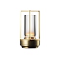 Miniatyrbilde 1 av 3: Krystall lys, tre farger oppladbar LED-lys, egnet for restauranter/soverom/barer/kafeer/campinglys-yujia [DB] Golden