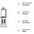 Miniatyrbilde 2 av 5: 10 stk G9 Halogenpærer Premium G9 40W Lyspærer, Dimbar 230V 2700K Varm Hvit G9 Pære for Bord s DB 40W