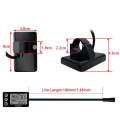 Miniatyrbillede 3 af 5: Ebike S866 Lcd Display Meter Elektrisk Cykel 24v 36v 48v Kontrolpanel Med Vandtæt Stik Til Bbs01 Bbs02 [DB] Black