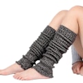 Miniatyrbilde 2 av 5: Vinterstrikk Lange Sokker Kvinner Utendørs Knehøye Elastiske Sokker Beinformere Dame Varme Slanke Sokker 2022 Nyttår Julegave DB dark gray