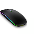 Miniatyrbillede 1 af 4: RGB Bluetooth Mus Genopladelig Trådløs Mus til Apple iPad Laptops Støjsvag Elektrostatisk LED Baggrundslys Ergonomisk Mus [Db]