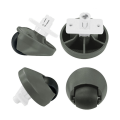 Pikkukuva 1 / 5: 4 kpl S8 Plus / S8 Pro Ultra / G20 -robottipölynimureiden etupyörän ohjauspyörän varaosa Vaihda Acces DB As Shown