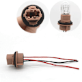 Miniatyrbillede 1 af 4: 2 stk. T13 T20 7440 7443 Pære Sokkel W21W W21 5W Adapter Ledningsnet Til Bil Blinklys Bremselys Base Tilbehør [DB] For T20 7443 w21 5w