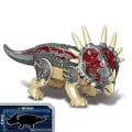 Miniatyrbild 1 av 5: 1 st Jurassic Big Size Dinosaur Building Blocks T-rex Quetzalcoatlus Baryonyx Action Figures För Barn Leksaker Gåvor Db Styracosaurus